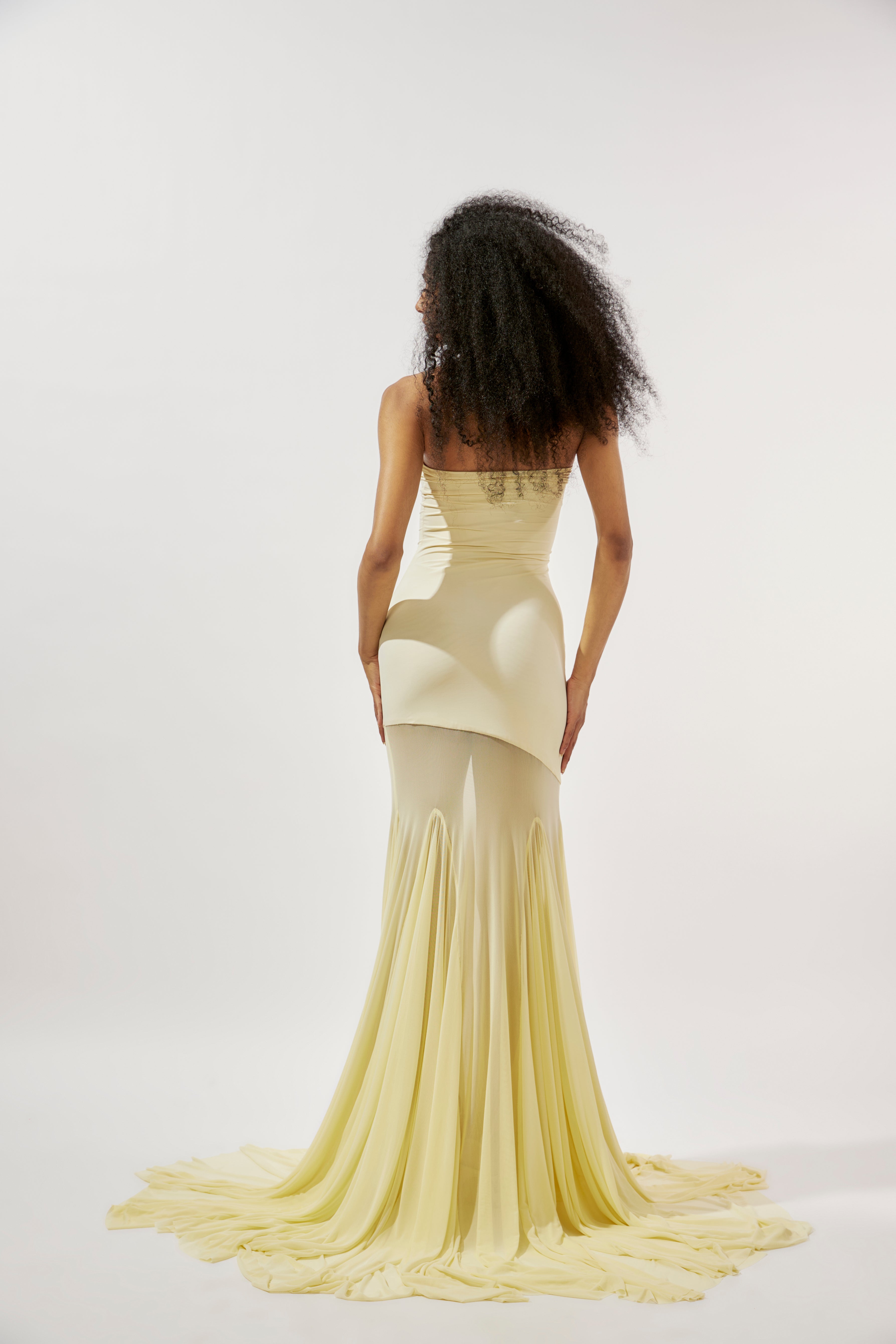Amara Butter Yellow Gown