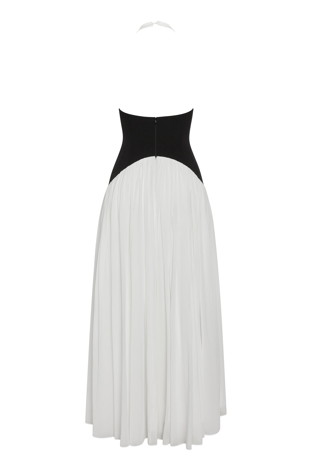 Harlowe Contrast Corset Maxi Dress - White