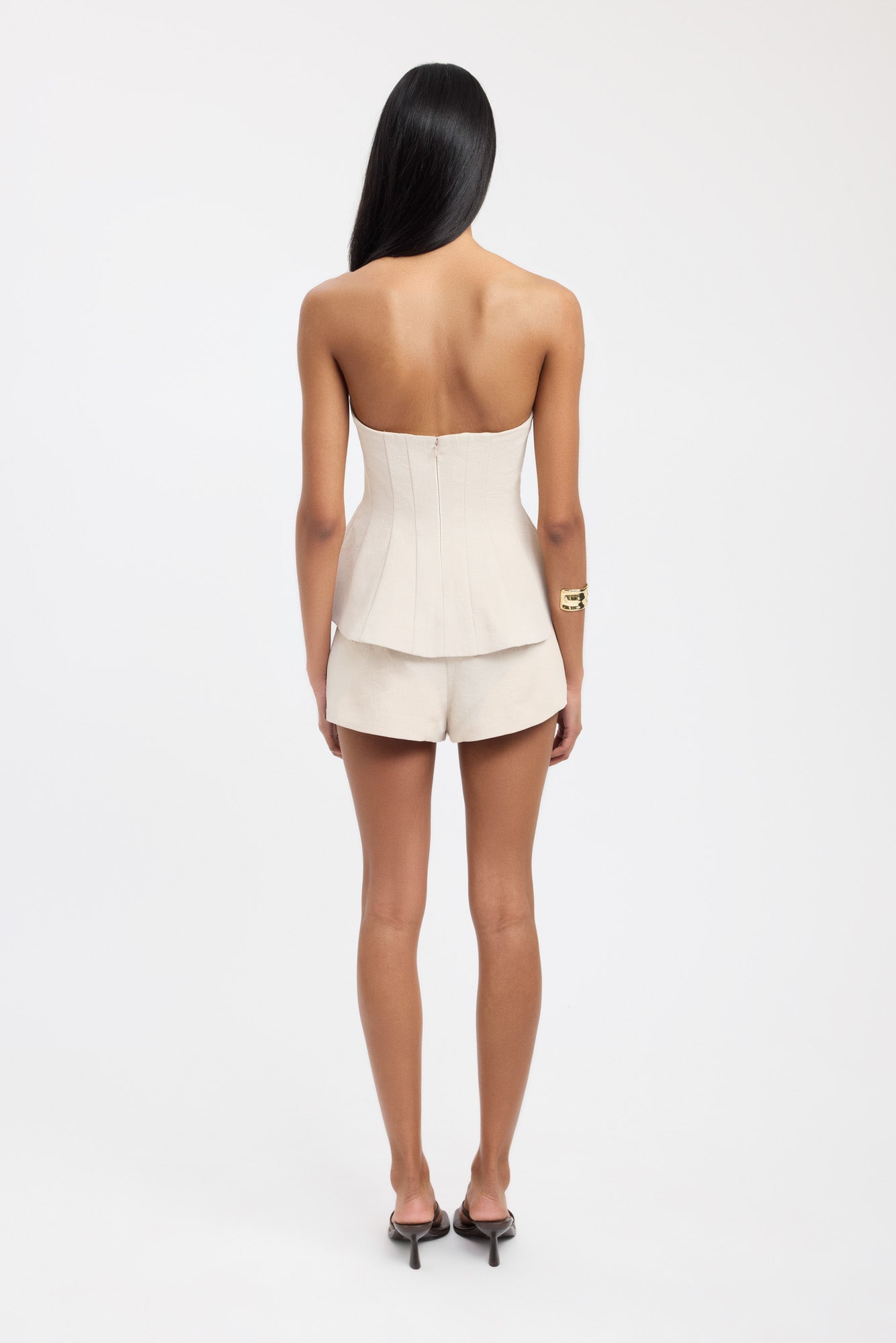 Oyster Strapless Seam Top