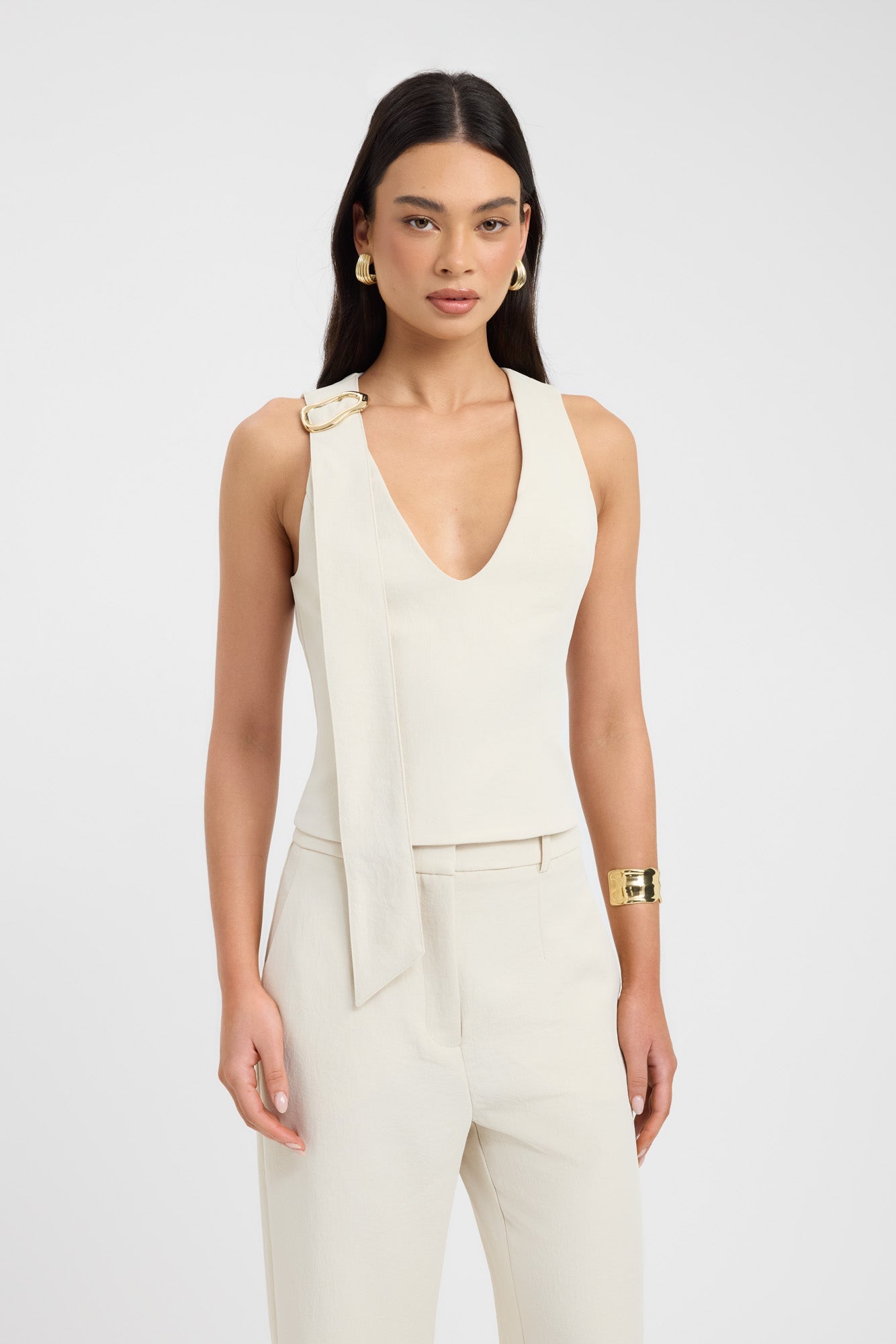 Ariel Buckle Slider Top