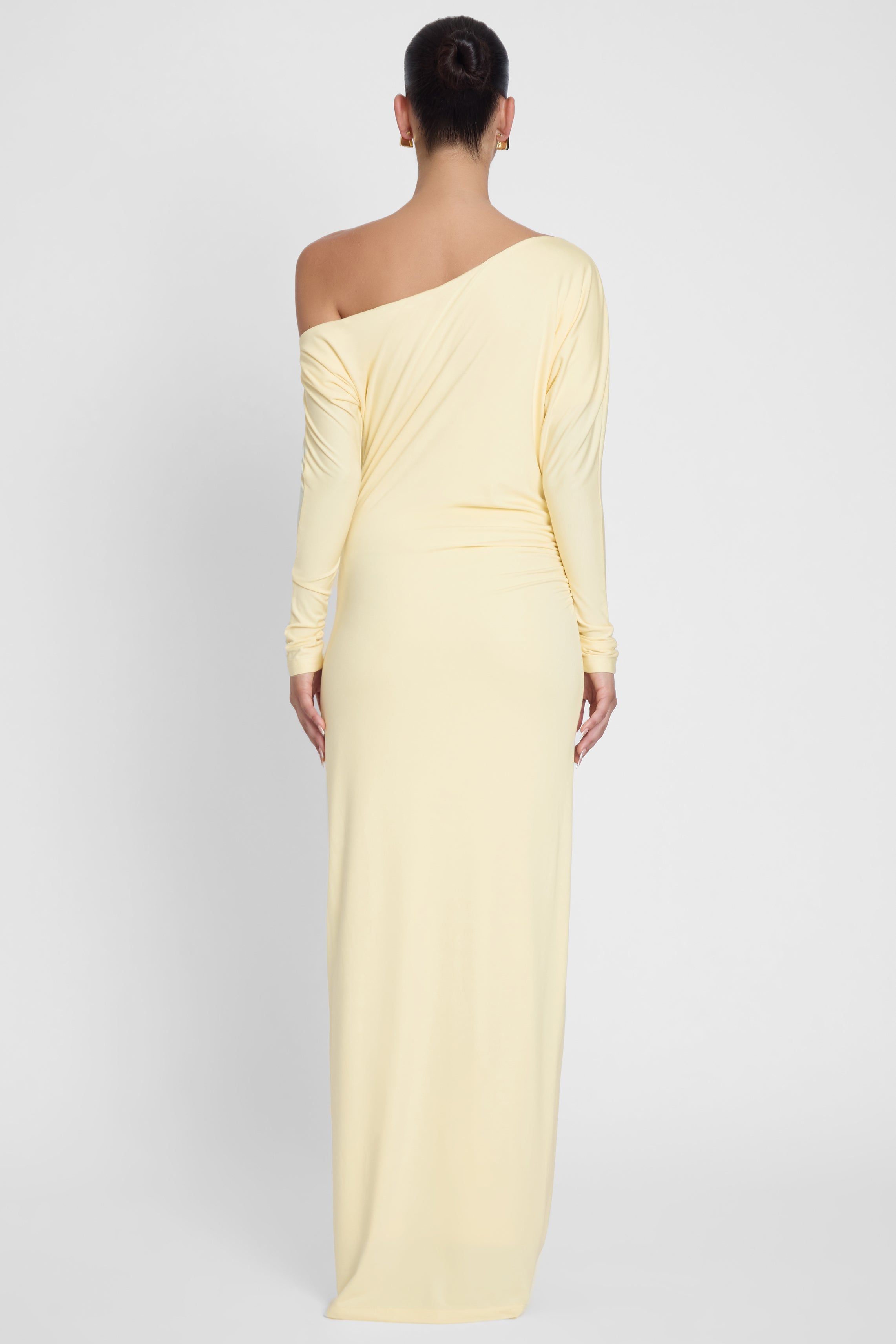 Sola Slouchy Jersey Maxi Dress - Yellow