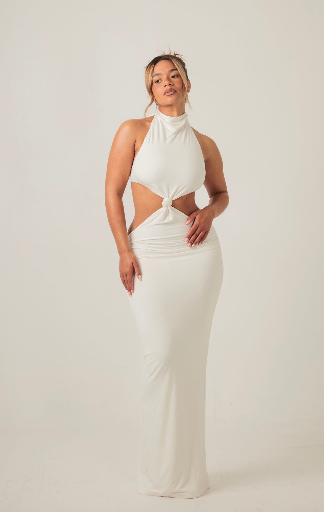 Noor Ivory Knot Maxi