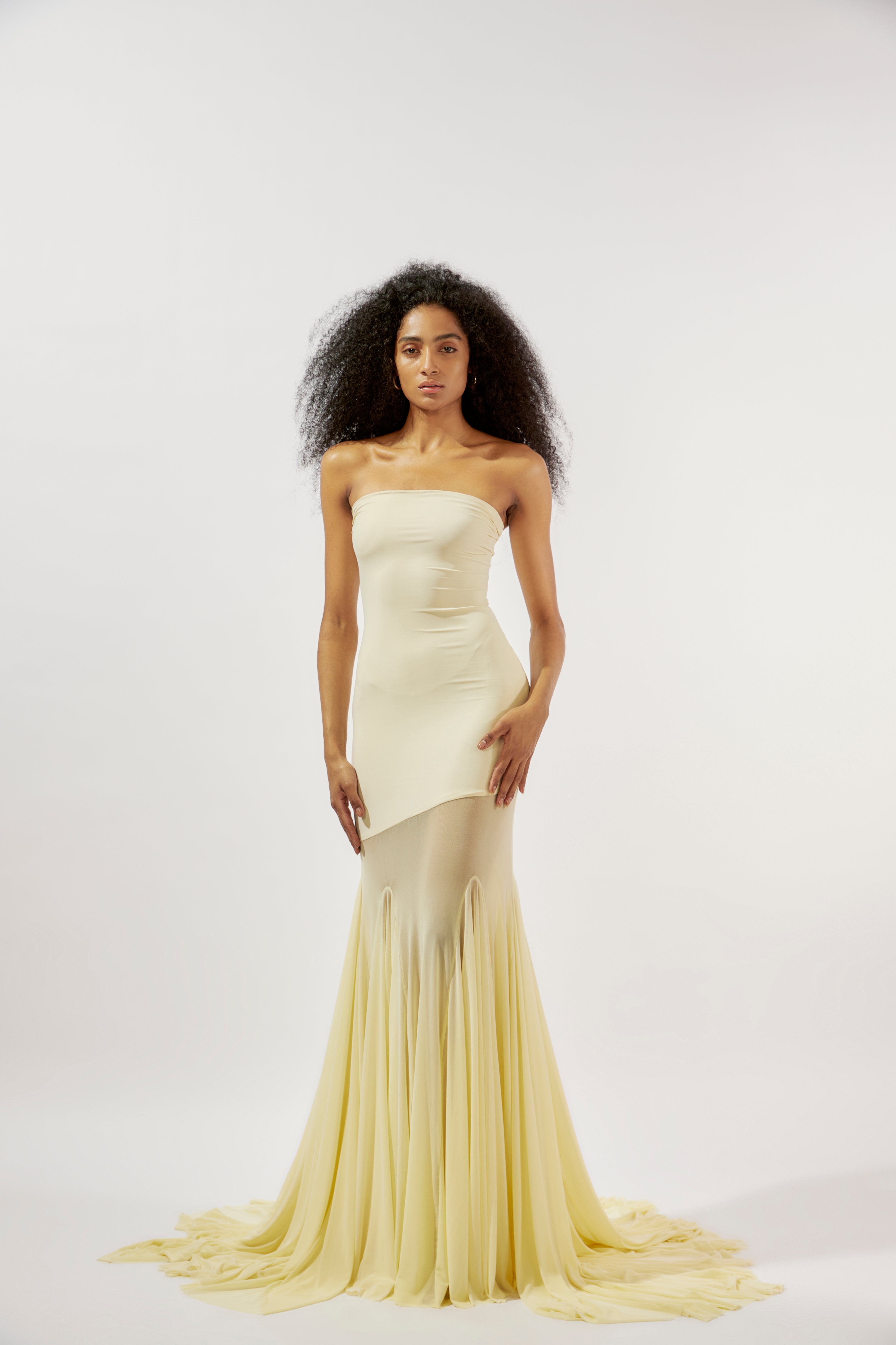 Amara Butter Yellow Gown