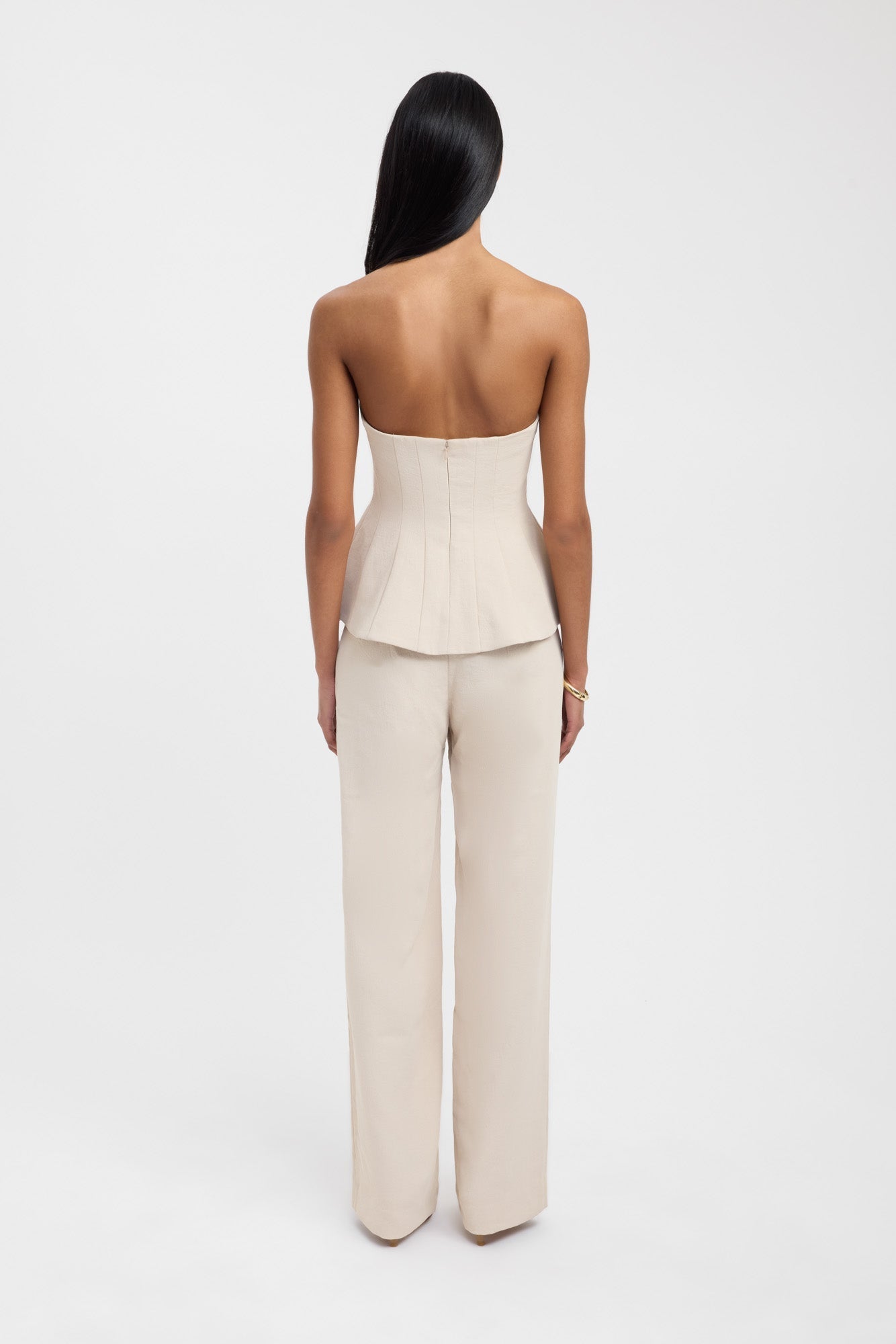 Oyster Strapless Seam Top