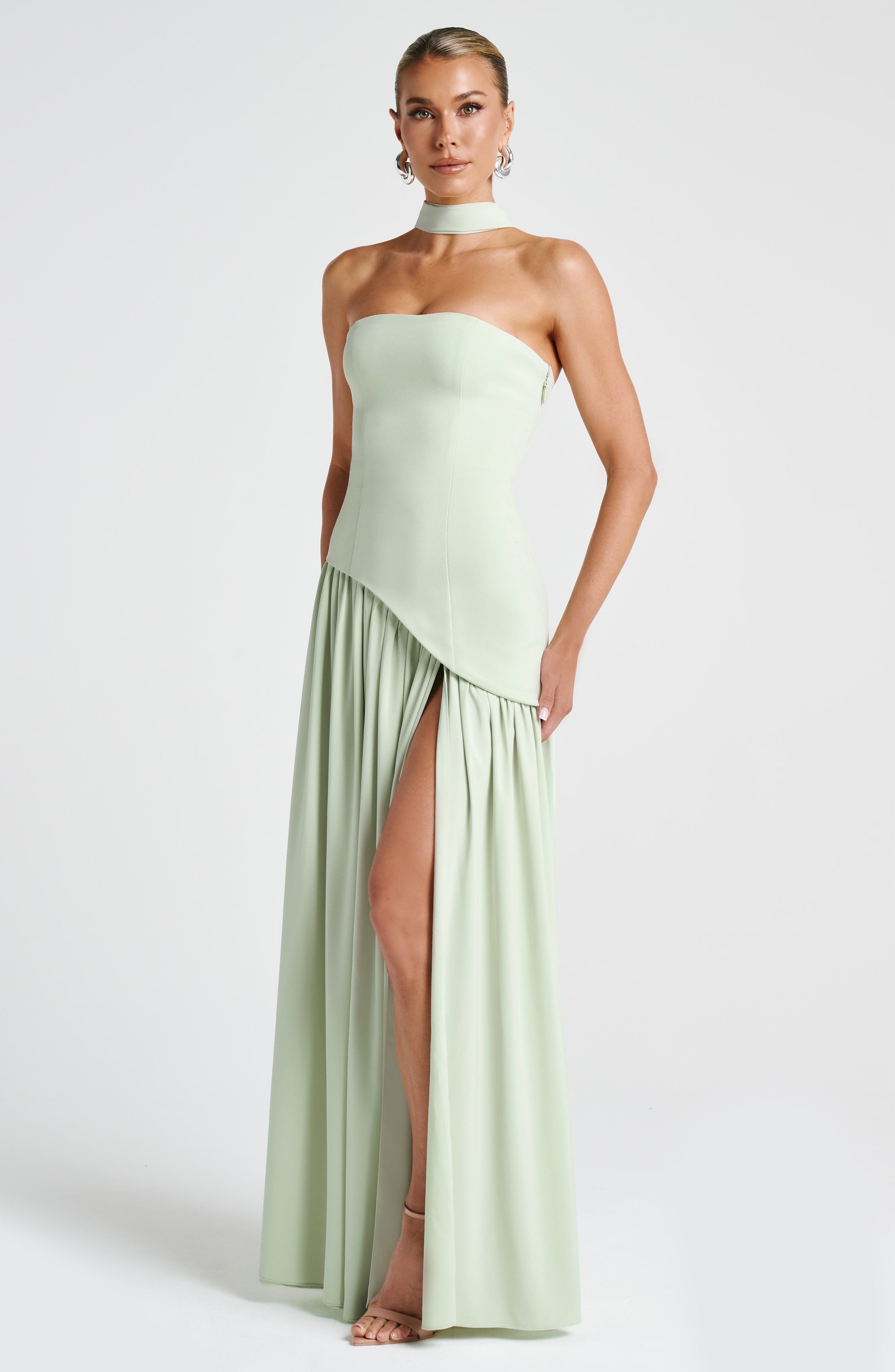 Aurelia Mint Maxi Dress