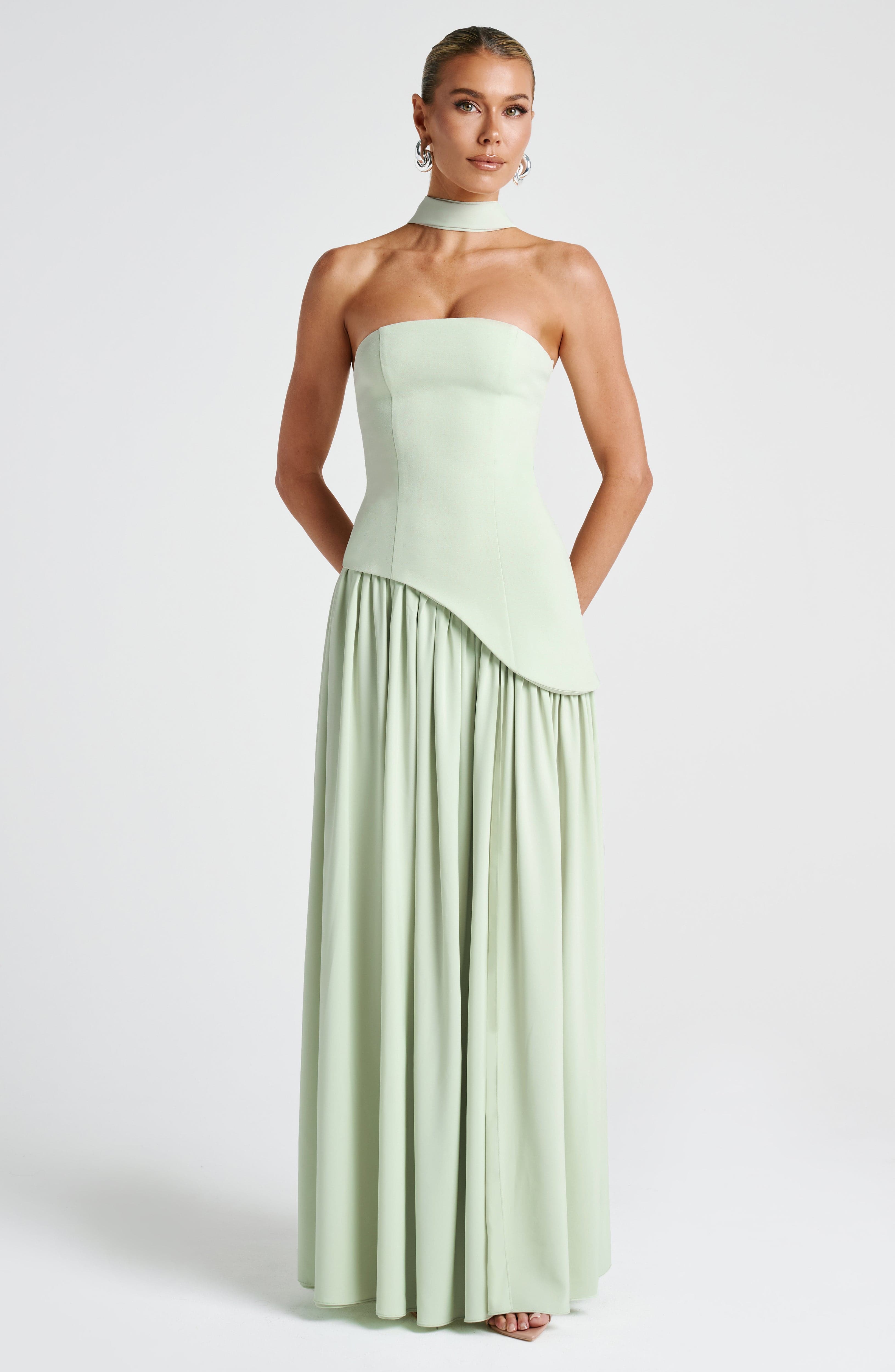 Aurelia Mint Maxi Dress