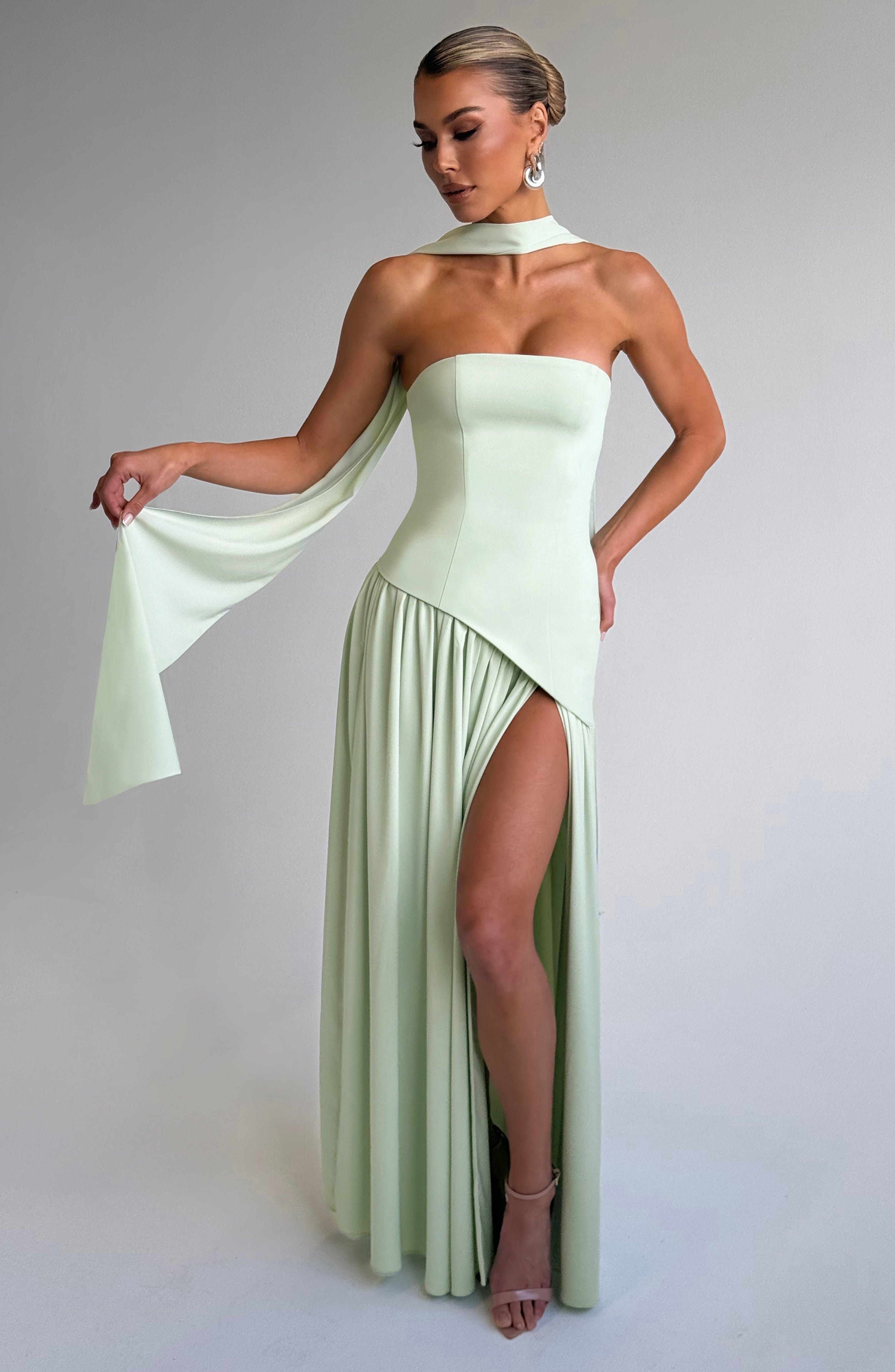 Aurelia Mint Maxi Dress